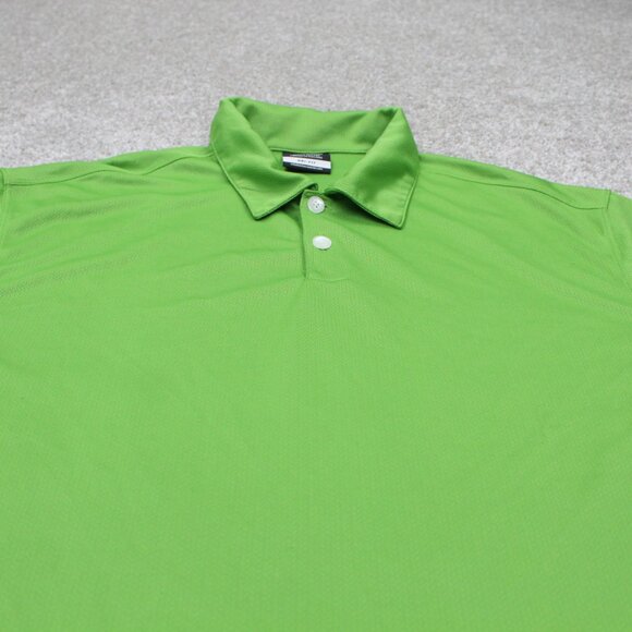 Nike Golf Polo Shirt Men Medium Green Dri-Fit Texture Polyester S/S Pullover - Picture 4 of 13